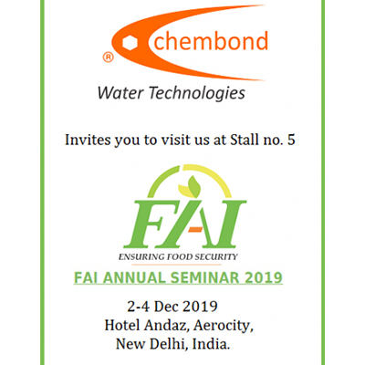 Chembond to participate in FAI ANNUAL SEMINAR 2019.